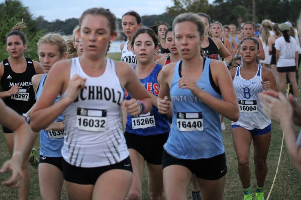 Lucy Voss (front), Emma White and Eleanor Whisler have been the backbone of the Bobcats' success this season.