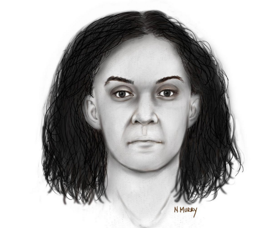 A Sketch Of A Woman Found Dead Two Years Ago That The Cowlitz County Coroner’s Office Is Trying To Identify.