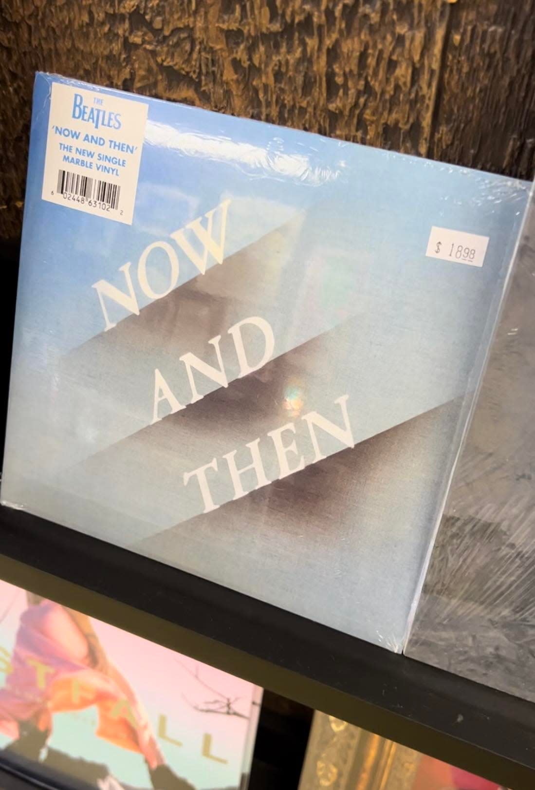 "Now And Then" is a new song released by The Beatles in 2023. An old John Lennon demo tape was incorporated into a musical arrangement featuring Paul McCartney and other band members with the aid of technology.