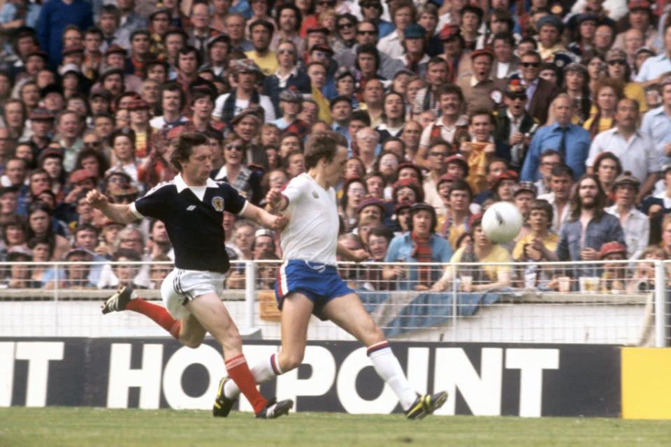 Ray Kennedy in action for England against Scotland (PA). (PA Archive)