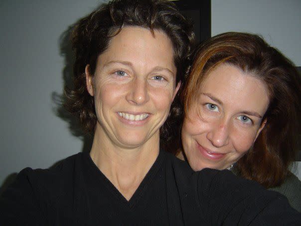 Cara (left) and Annamarie Cochrane Rintala in 2008.