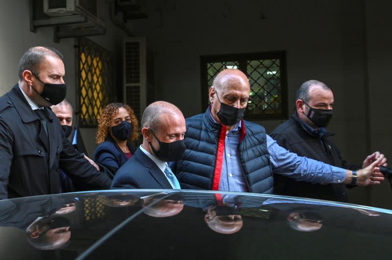 Former Maltese PM Muscat leaves court after appearing at a public inquiry into the murder of journalist Daphne Caruana Galizia, in Valletta