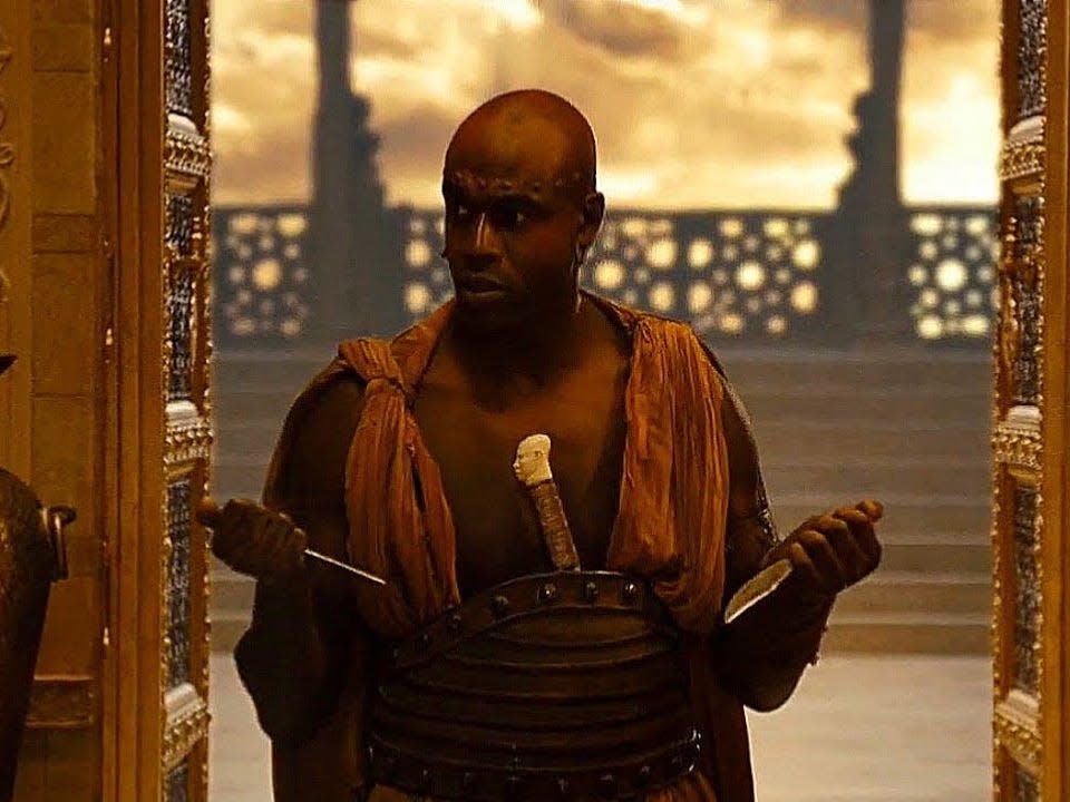 Steve Toussaint as Seso in "Prince of Persia: the Sands of Time."