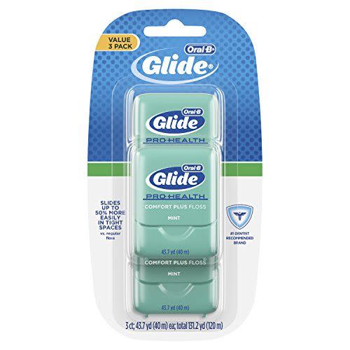 1) Glide Pro-Health Comfort Plus Dental Floss