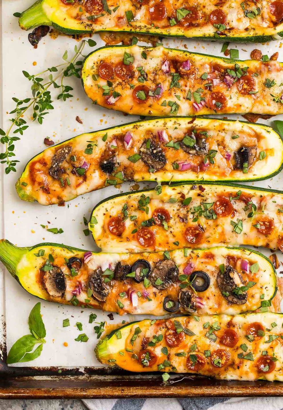 zucchini recipes pizza boats