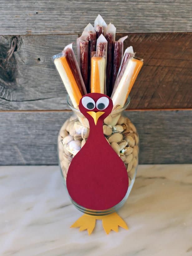 Edible Thanksgiving Turkey Centerpiece