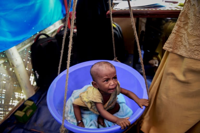 The UN Children's Fund, UNICEF, has estimates that 25,000 children in the overcrowded Rohingya camps are suffering from severe malnutrition