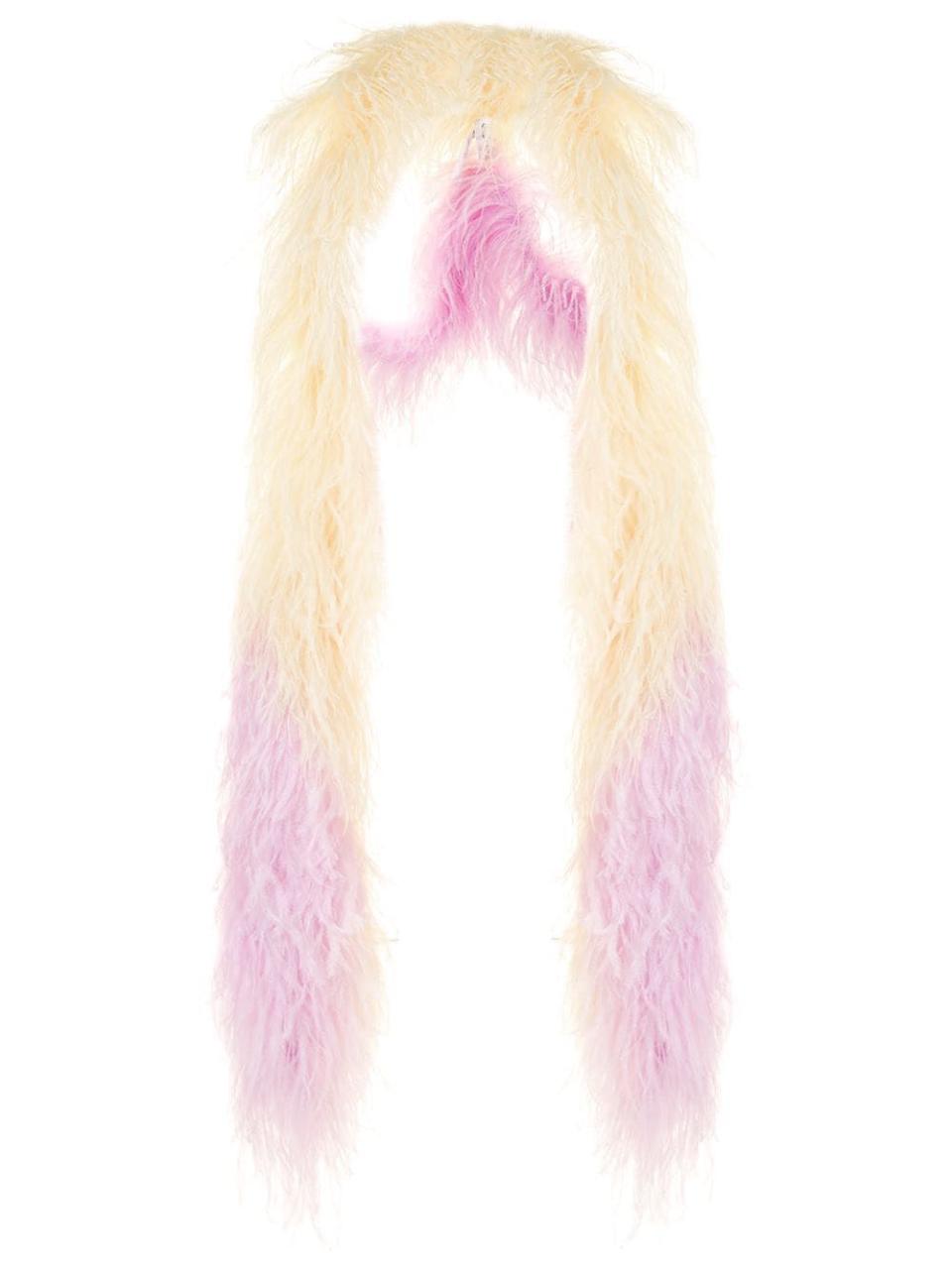 12) Multiway Feather Boa Shawl