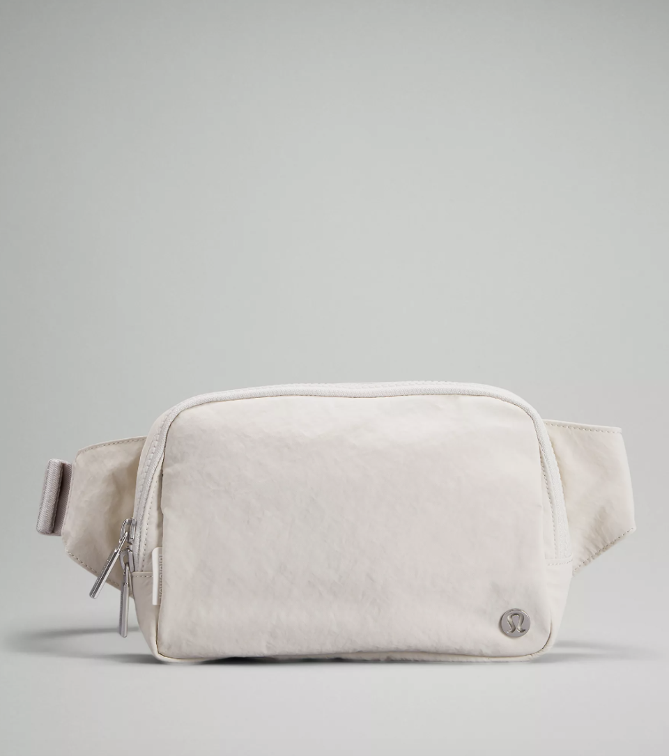 Everywhere Belt Bag Large 2L in white opal (photo via Lululemon)