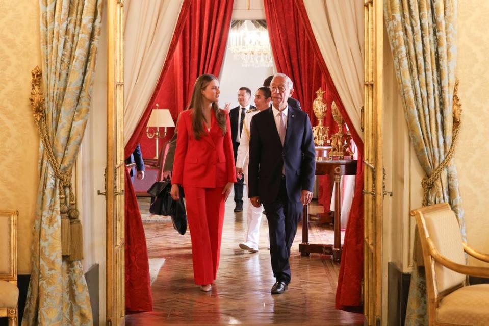 Almuerzo ofrecido por el presidente de la República Portuguesa, Marcelo Rebelo de Sousa, en honor a la Princesa de Asturias