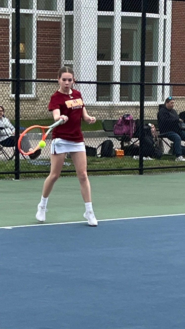 Amelia Carey of Cardinal Spellman High has been named to The Patriot Ledger/Enterprise Girls Tennis All-Scholastic Team.