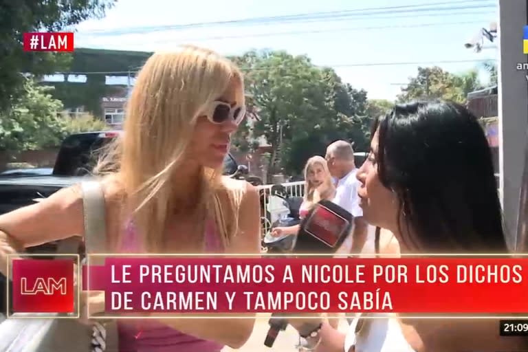 Nicole Neumann habló en LAM sobre su enfrentamiento con Pampita en los 8 escalones: “No tengo problema”