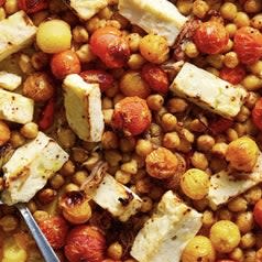 This is a solid meatless Monday option that's still packed with protein — although I've also served this with fish or chicken. The chickpeas add a great crunch. Recipe: Sheet Pan Feta with Chickpeas & Tomatoes