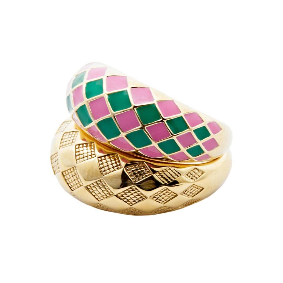 <p><a href="https://go.redirectingat.com?id=74968X1596630&url=https%3A%2F%2Frellery.com%2Fcollections%2Fchecker-rings%2Fproducts%2Fchecker-rings-watermelon-set-of-2&sref=https%3A%2F%2Fwww.elle.com%2Ffashion%2Fshopping%2Fg42690638%2Fvalentines-gifts-for-her%2F" rel="nofollow noopener" target="_blank" data-ylk="slk:Shop Now;elm:context_link;itc:0;sec:content-canvas" class="link ">Shop Now</a></p><p>Checker Rings</p><p>rellery.com</p><p>$245.00</p>