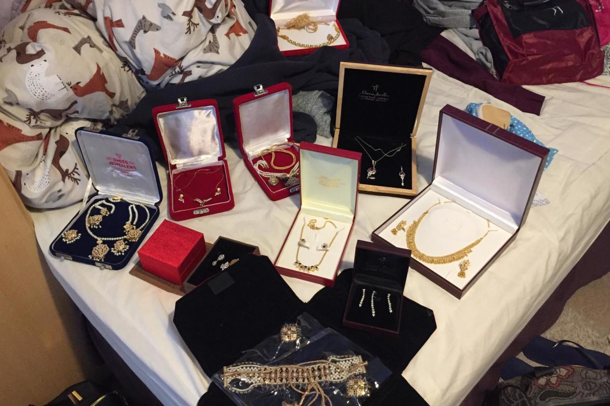 Stolen: Gold jewellery worth £30k was lost in the burglary