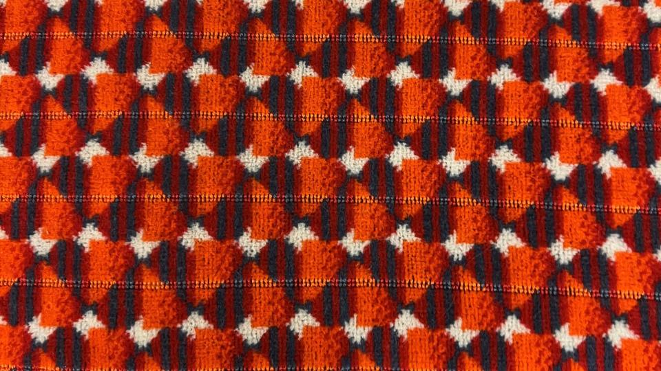 Orange and red geometric pattern