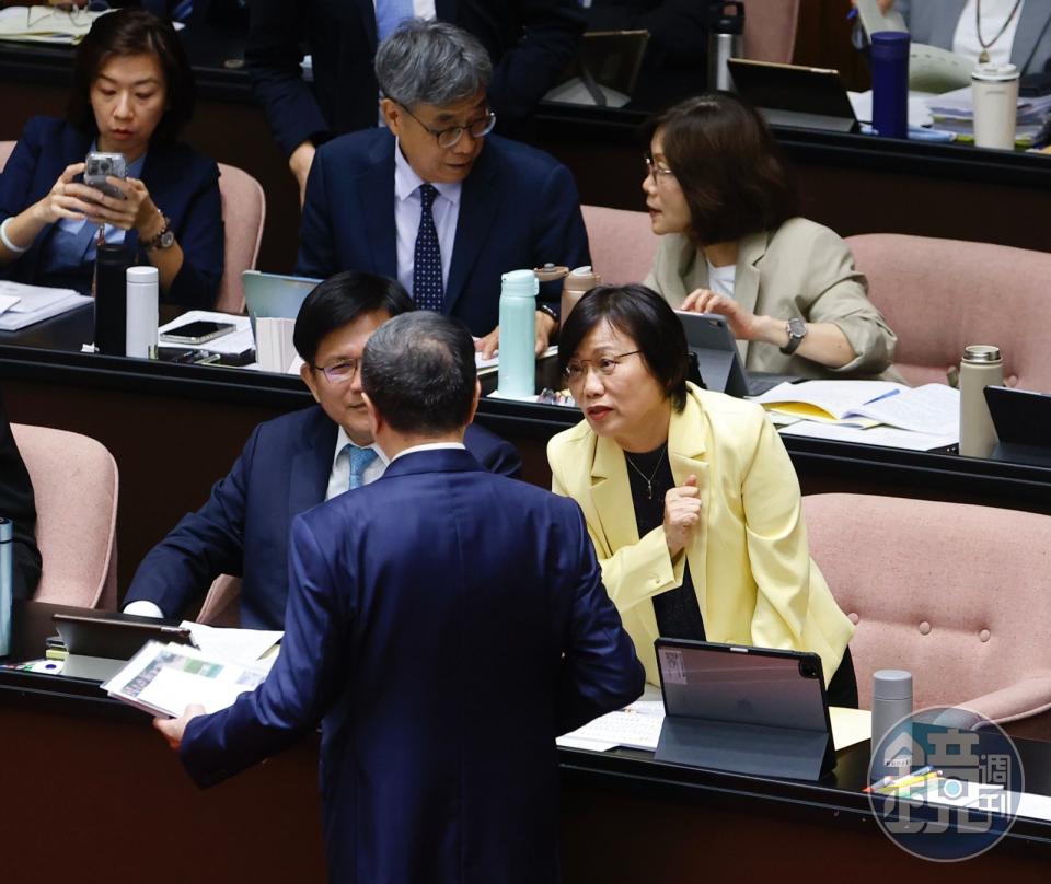 針對台北市警察局長人事，劉世芳今日表示，台北市目前需求在於打詐與防毒，需要刑事經驗較多的人。