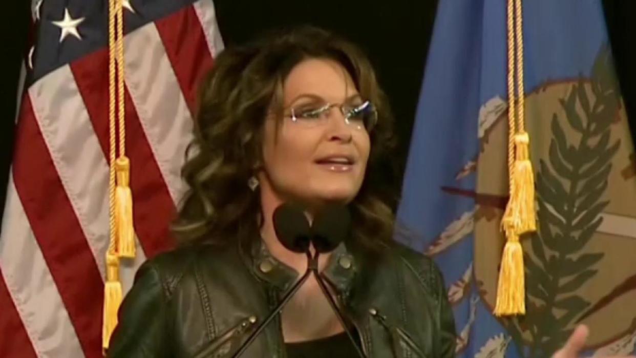 Palin Speaks at Trump Rally