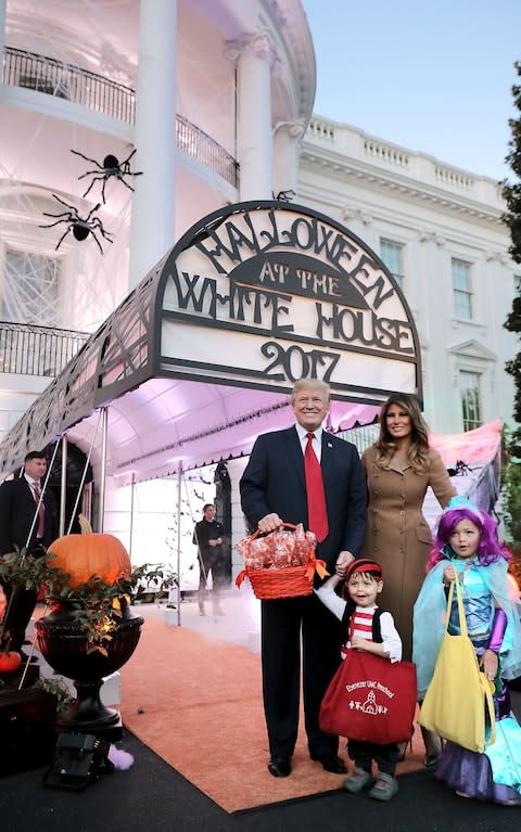 President Trump And First Lady Host Halloween At The White House - Credit: Getty