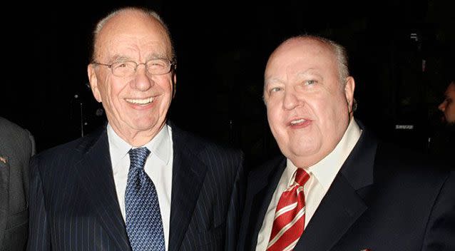 Rupert Murdoch and Roger Ailes. Source: AP