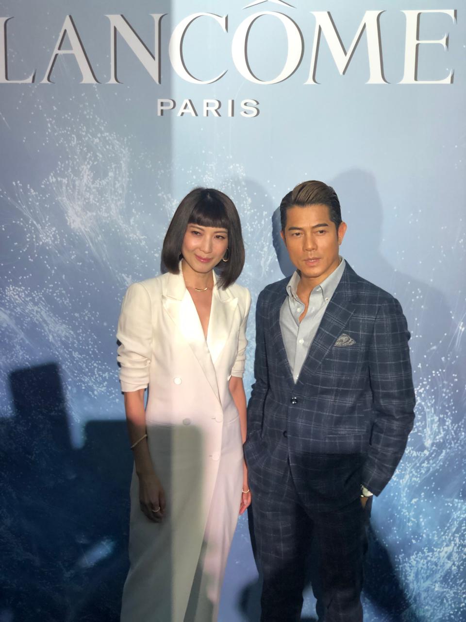 Jeanette Aw and Aaron Kwok (PHOTO: Sheila Chiang/Yahoo Lifestyle Singapore)