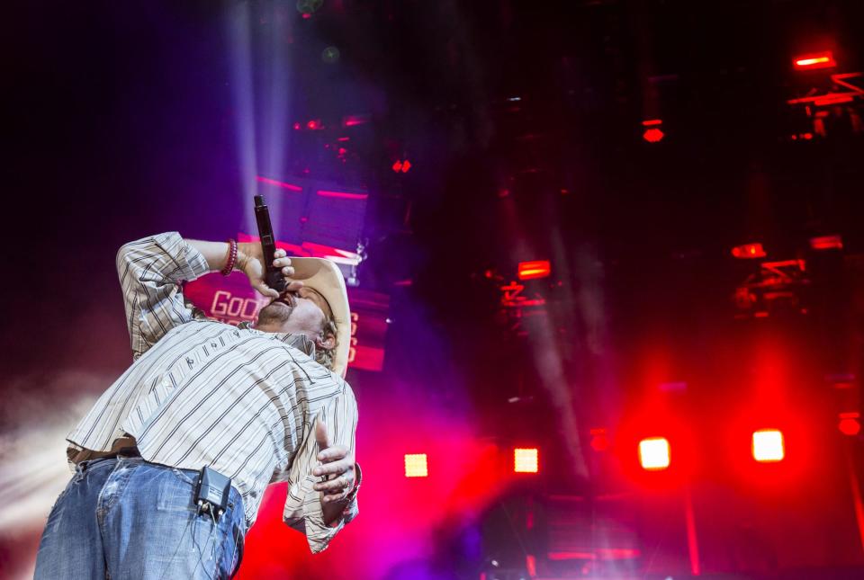 Toby Keith performs at the Delaware Junction music and camping festival in Harrington on August 15, 2015.