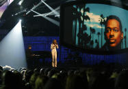 <p>LOS ANGELES - FEBRUARY 8: Singer Celine Dion performs Luther Vandross' Song Of The Year-nominated "Dance With My Father," accompanied on piano by the song's co-writer, Richard Marx at the 46th Annual Grammy Awards held at the Staples Center on February 8, 2004 in Los Angeles, California. (Photo by Frank Micelotta/Getty Images)</p> 