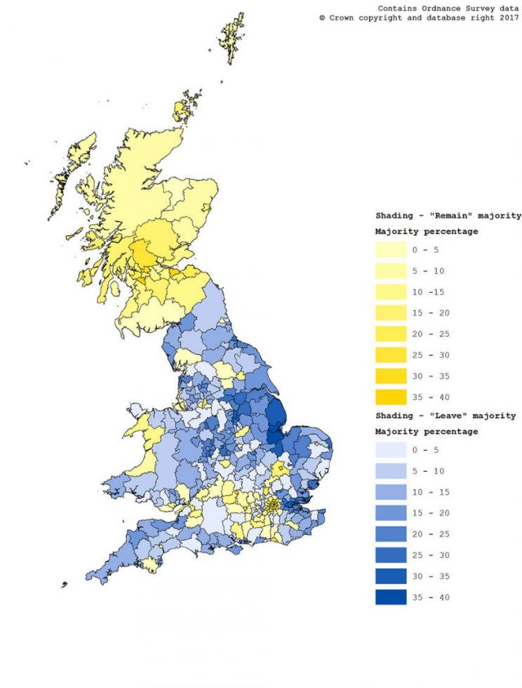 How the UK voted in the EU Referendum (University of Oxford)