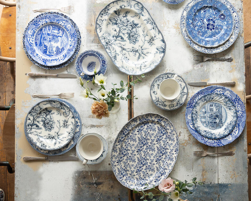 Maman teamed up with Replacements.com for a tableware collection