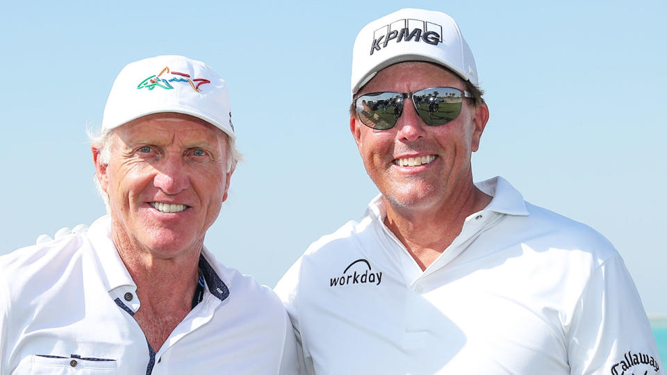 Greg Norman admitted that Phil Mickelson&#39;s comments about Saudi Arabia were detrimental to the rebel competition. Pic: Getty