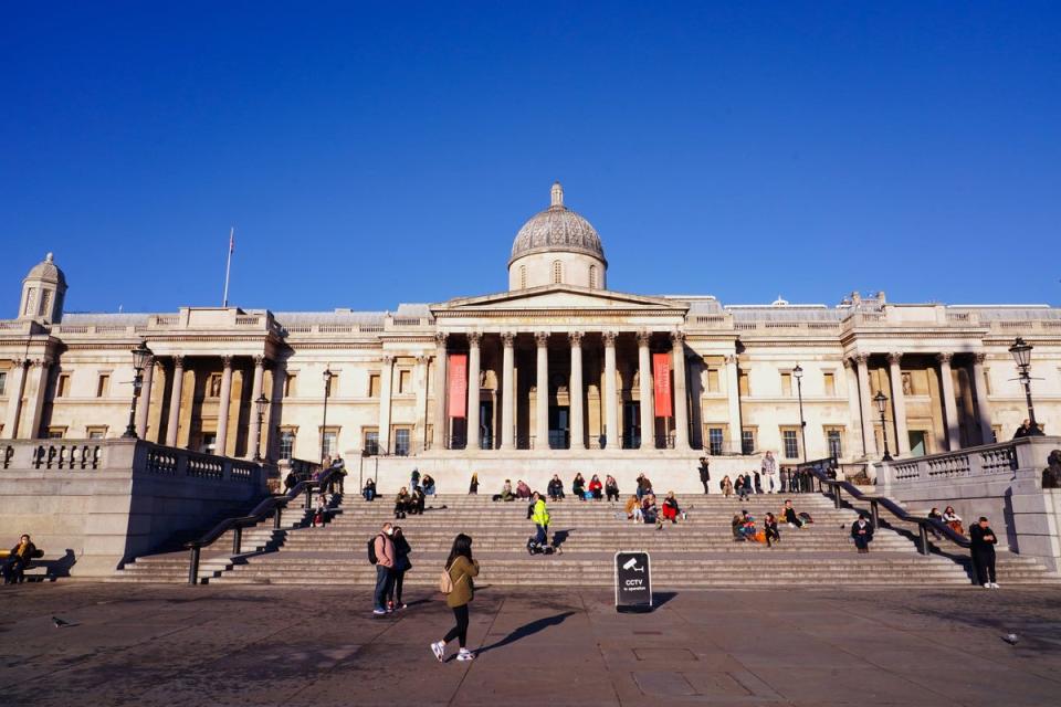 The National Gallery in London will be closed on Monday (Ian West/PA) (PA Wire)