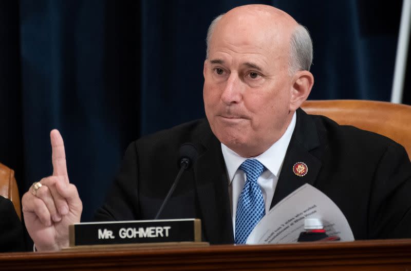 U.S. Representative Louie Gohmert (R-TX) questions witnesses during a House Judiciary Committee hearing on the impeachment Inquiry into U.S. President Donald Trump on Capitol Hill in Washington