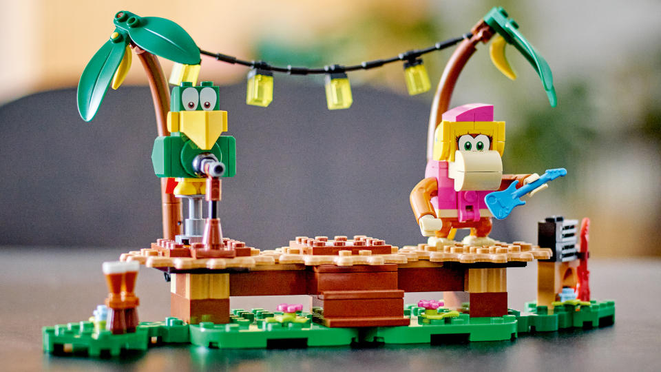 Lego Dixie Kong's Jungle Jam set on a table