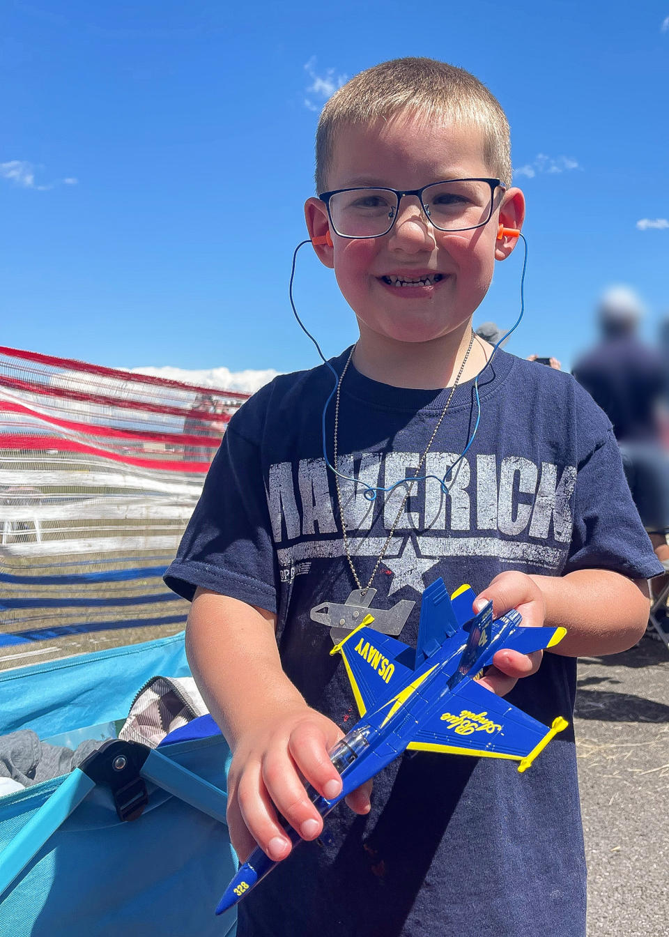 Brad Waler loves aviation and has his student pilot's license. He shared this love with his son, Maverick. (Courtesy Waler family)