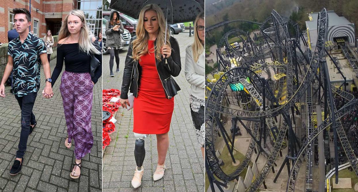 Leah Washington (left) and Vicky Balch are said to have taken legal action against Alton Towers. (PA)