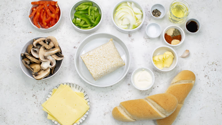 vegetarian tempeh cheesesteak ingredients