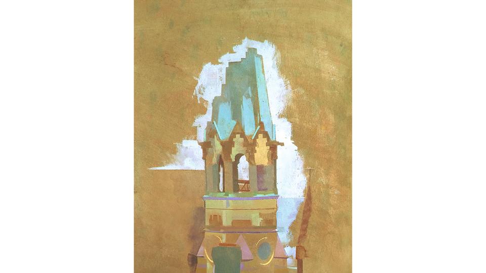 Painting of a church