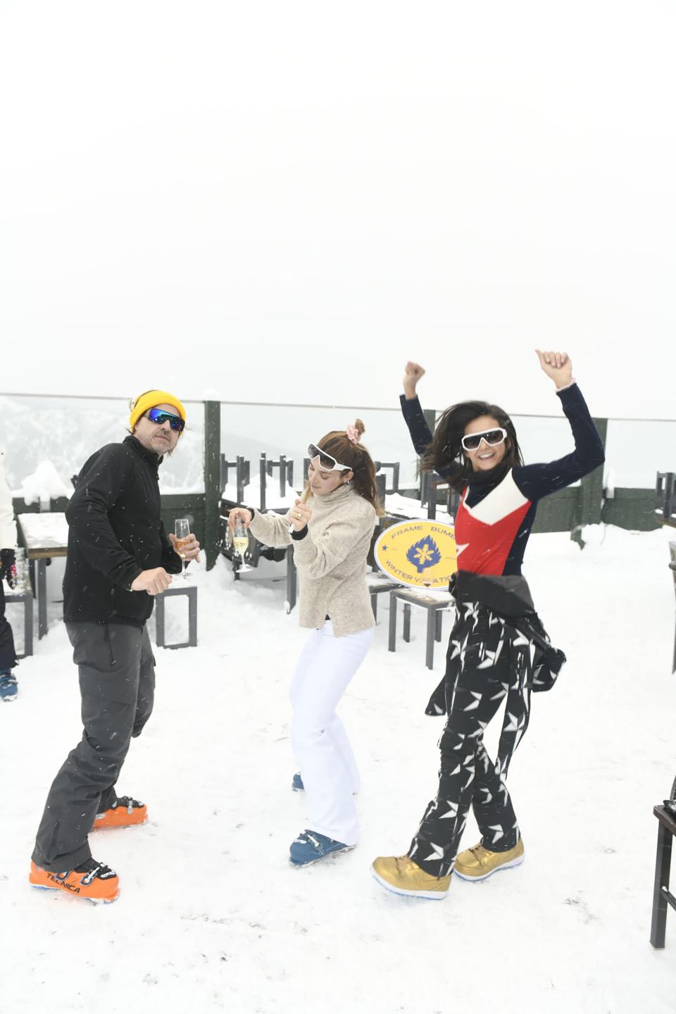 Rodger Berman, Jamie Schneider Mizrahi, and Nina Dobrev