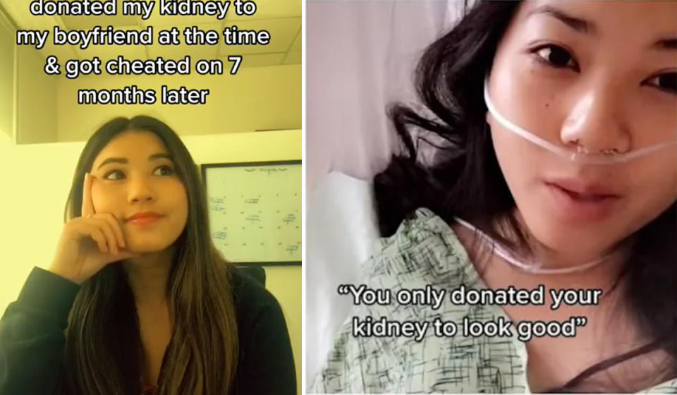 colleen TikTok cheating after kidney donation