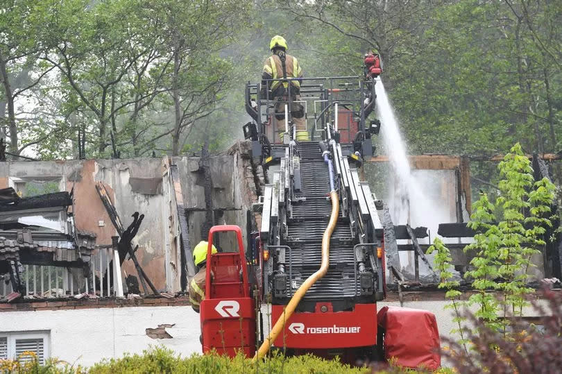 Fire fighters tackled another blaze at the Whitelee area of East Kilbride -Credit:Stuart Vance/ReachPlc