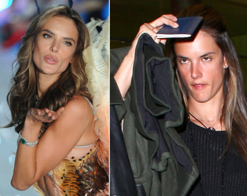 <p>Ein Topmodel kann nichts entstellen: Den Beweis lieferte die ungeschminkte Alessandra Ambrosio am Flughafen von Los Angeles, auch wenn es so aussieht, als wolle sie sich hinter ihrem Sichtschutz aus Notizblock und Jacke verstecken. So ganz ohne Make-up ist der glamouröse “Victoria’s Secret”-Engel aber wirklich nur schwer wiederzuerkennen. (Bilder: Splash, Getty Images)</p>