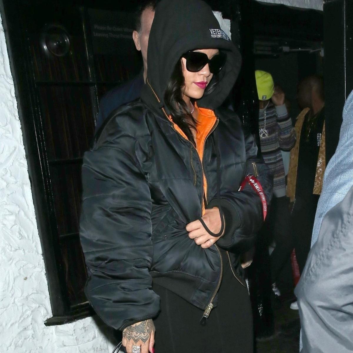 Rihanna's Antidote to Layering Up in London? Slip on a Naked Shoe