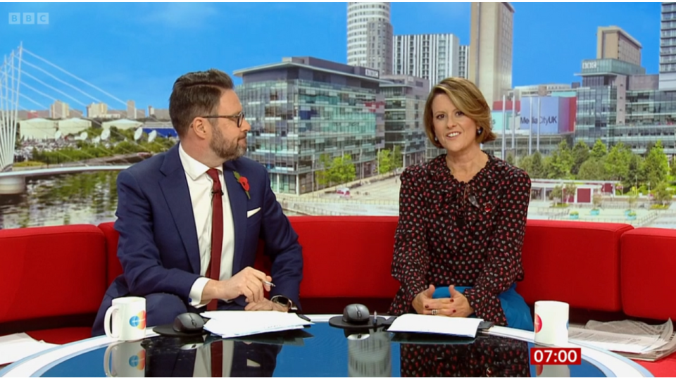 Jon Kay and Sarah Campbell on BBC Breakfast