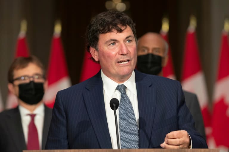 El ministro de Seguridad de Canadá, Dominic LeBlanc, el 26 de octubre de 2021 en Ottawa (Lars Hagberg)