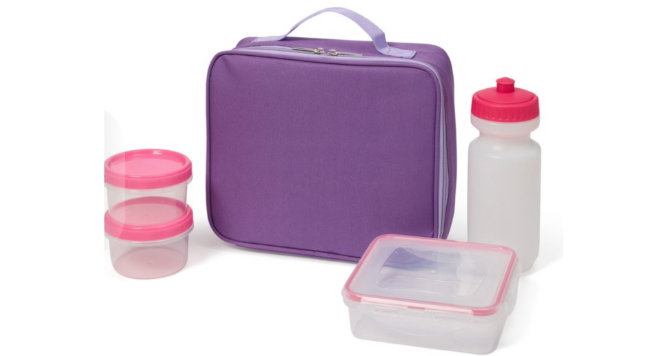 Big W lunch boxes and drink bottle.