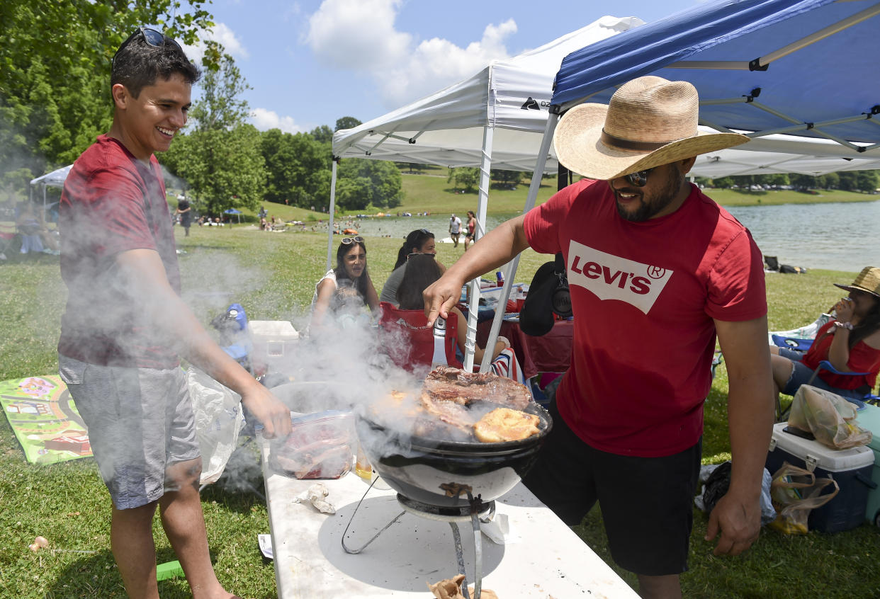 Bern twp., PA - July 4, 2020: At the Blue Marsh Lake Dry Brooks Day Use Area in Bern Township for the 4th of July Saturday afternoon (Courtesy: Getty Images). 