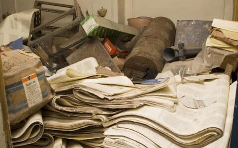 Allan Chappelow's body was hidden under a huge pile of newspapers - Credit: PA