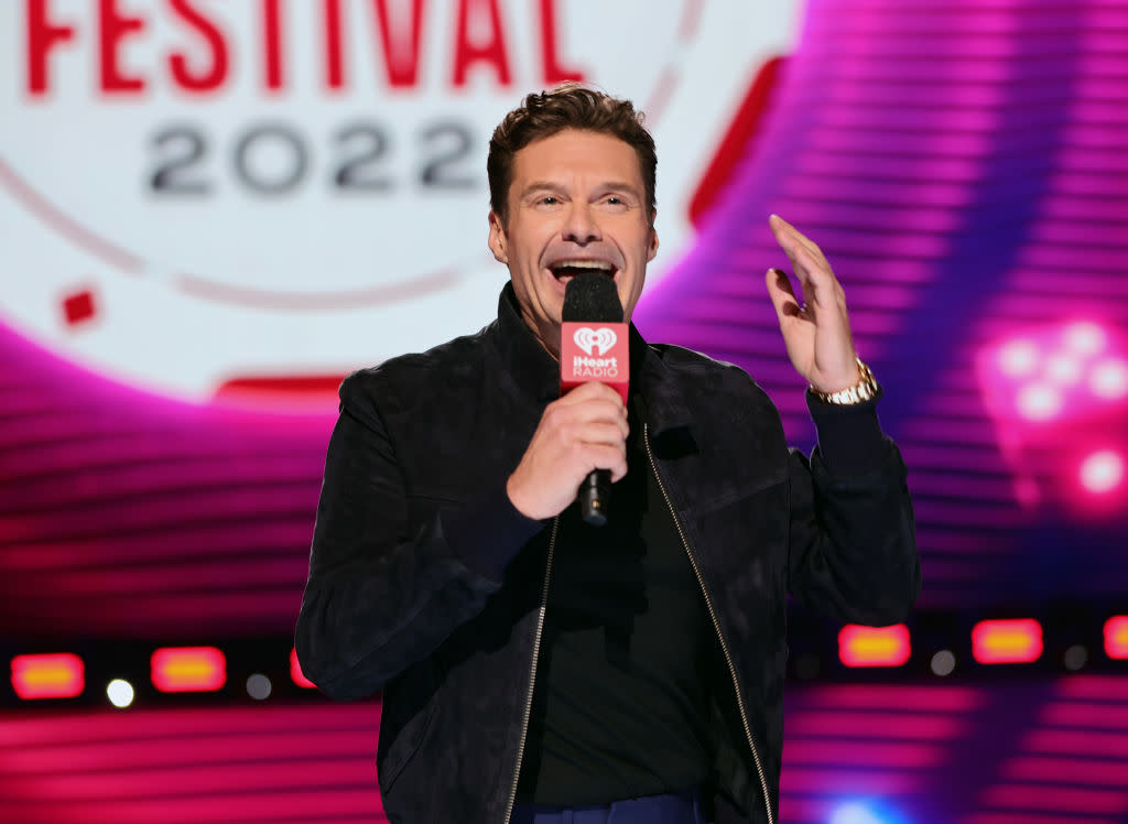 Ryan Seacrest hosts the 2022 iHeartRadio Music Festival at T-Mobile Arena on Sept. 23 in Las Vegas. (Photo: Matt Winkelmeyer/Getty Images for iHeartRadio)