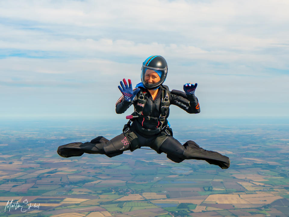 Laura Hampton was disappointed when the Sky Diving championships were cancelled. (Martin Skrbel at Skydive Langar)