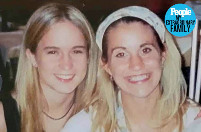 <p>Marisa Merliss</p> Left to right, young photo of cousins Amanda Schulte and Marisa Merliss